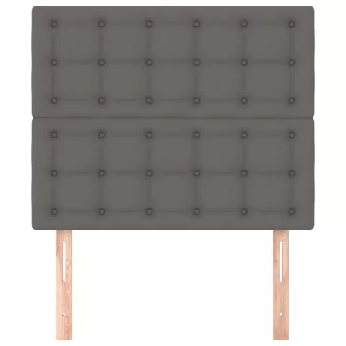  2 db szürke műbőr fejtámla 90x5x78/88 cm