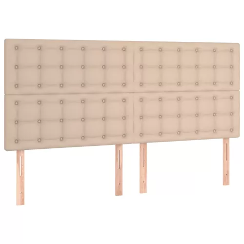  műbőr fejtámla cappuccino színben 180x5x118/128 cm