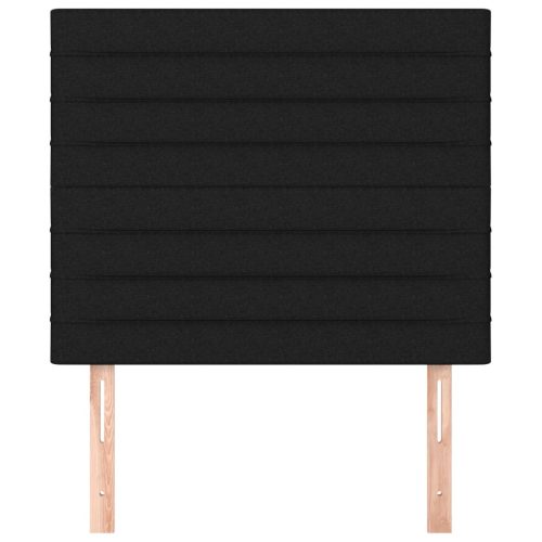  2 db fekete szövet fejtámla 80 x 5 x 78/88 cm