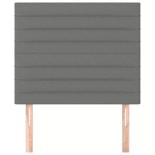  2 db sötétszürke szövet fejtámla 100x5x78/88 cm