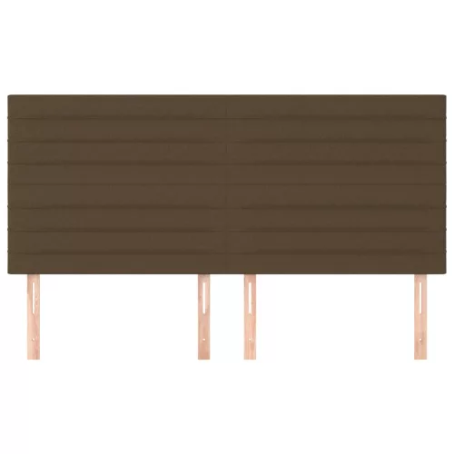  4 db sötétbarna szövet fejtámla 80 x 5 x 78/88 cm