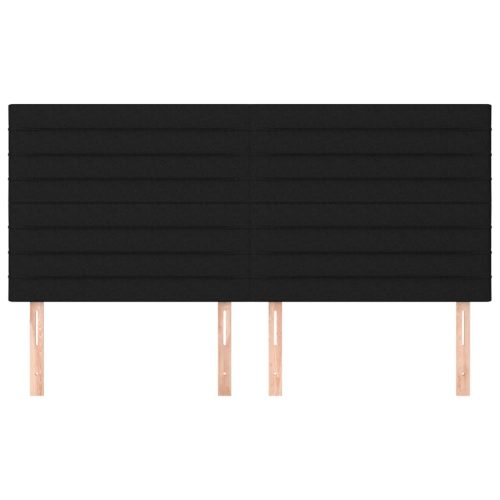  4 db fekete szövet fejtámla 90x5x78/88 cm