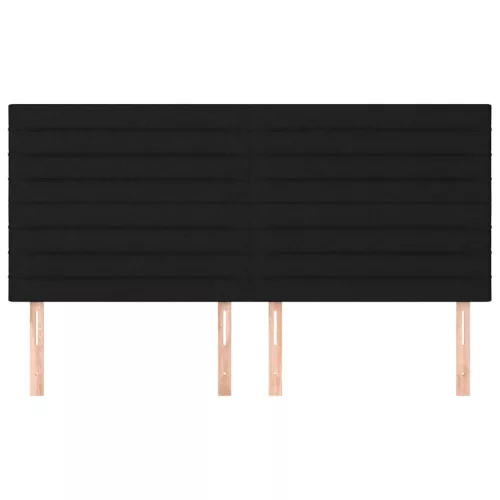  4 db fekete szövet fejtámla 100x5x78/88 cm