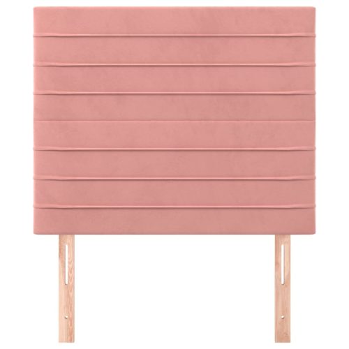  2 db rózsaszín bársony fejtámla 90 x 5 x 78/88 cm