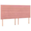  4 db rózsaszín bársony fejtámla 80 x 5 x 78/88 cm