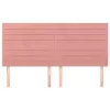  4 db rózsaszín bársony fejtámla 80 x 5 x 78/88 cm
