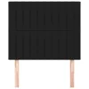  2 db fekete szövet fejtámla 80 x 5 x 78/88 cm
