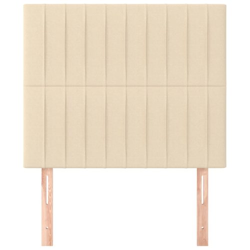  2 db krémszínű szövet fejtámla 100x5x78/88 cm