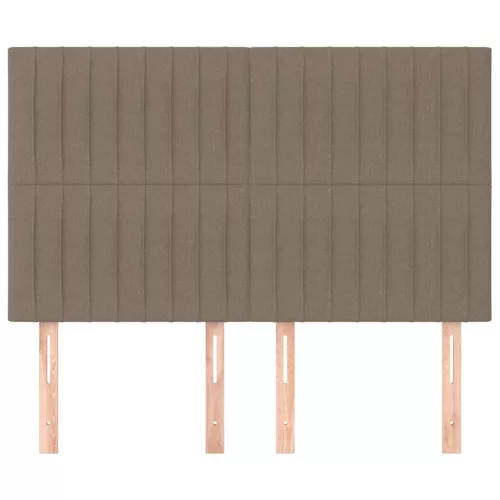  4 db tópszínű szövet fejtámla 72 x 5 x 78/88 cm