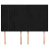  4 db fekete bársony fejtámla 72 x 5 x 78/88 cm