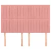  4 db rózsaszín bársony fejtámla 72 x 5 x 78/88 cm