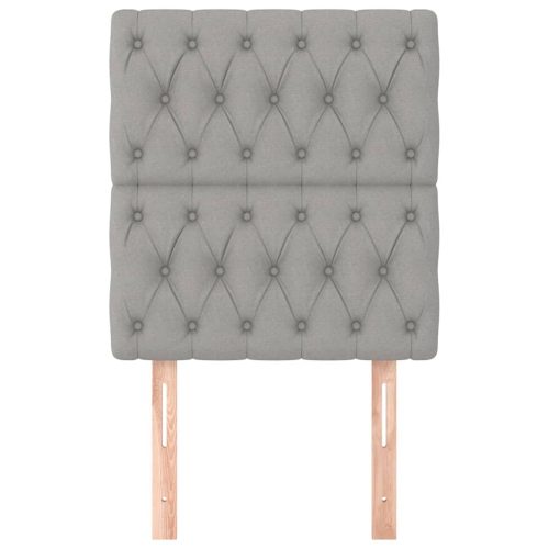  2 db világosszürke szövet fejtámla 80x7x78/88 cm