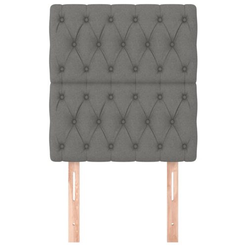  2 db sötétszürke szövet fejtámla 80x7x78/88 cm