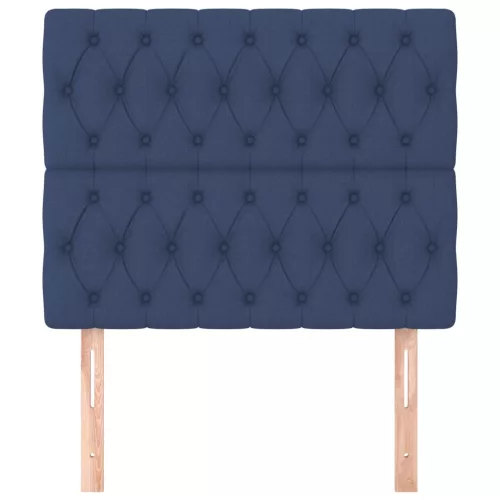  2 db kék szövet fejtámla 90x7x78/88 cm