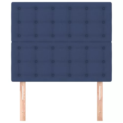  2 db kék szövet fejtámla 80 x 5 x 78/88 cm