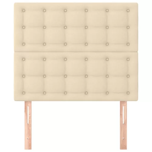  2 db krémszínű szövet fejtámla 90x5x78/88 cm