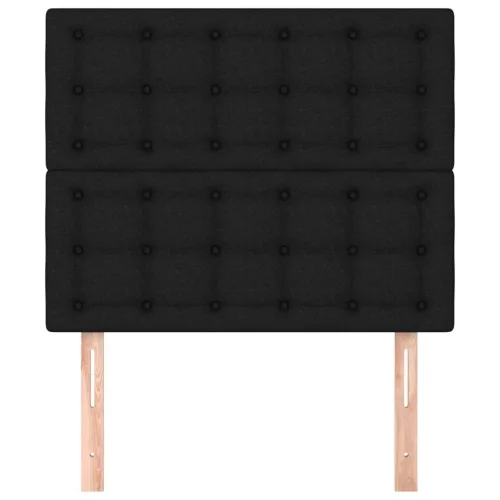  2 db fekete szövet fejtámla 100x5x78/88 cm