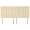  4 db krémszínű szövet fejtámla 90x5x78/88 cm