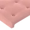  4 db rózsaszín bársony fejtámla 90 x 5 x 78/88 cm