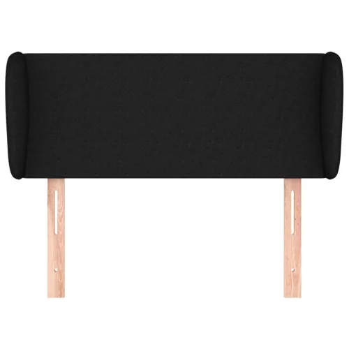  fekete szövet fejtámla szárnyakkal 83x23x78/88 cm