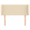  krémszínű szövet fejtámla szárnyakkal 83x23x78/88 cm