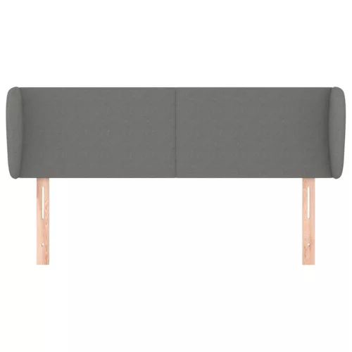  sötétszürke szövet fejtámla szárnyakkal 147x23x78/88 cm