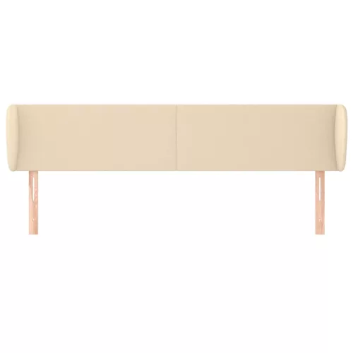  krémszínű szövet fejtámla szárnyakkal 163x23x78/88 cm