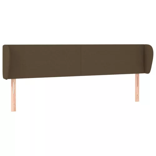  sötétbarna szövet fejtámla szárnyakkal 203x23x78/88 cm