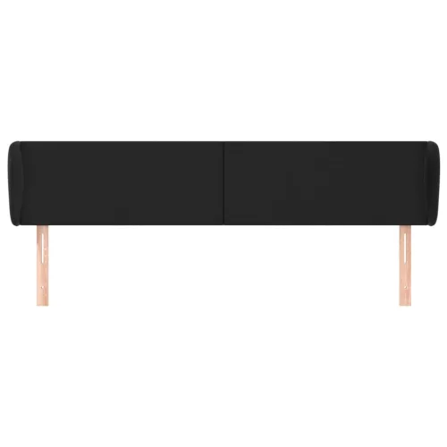  sötéts műbőr szárnyas fejtámla 183x23x78/88 cm