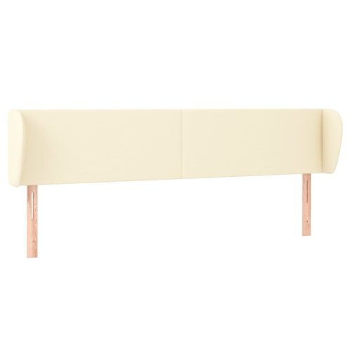  krémszínű műbőr szárnyas fejtámla 183x23x78/88 cm