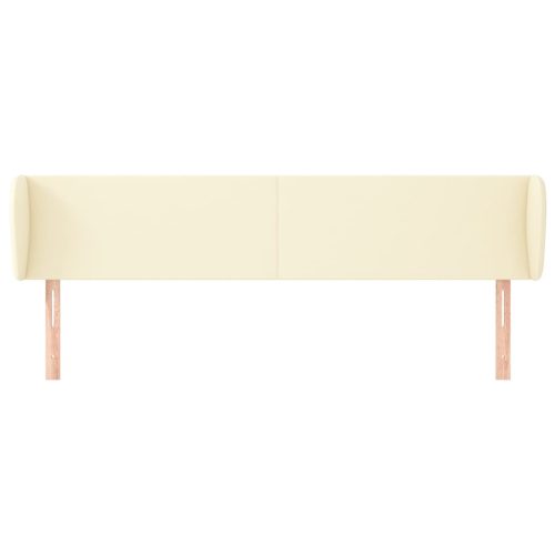  krémszínű műbőr szárnyas fejtámla 183x23x78/88 cm