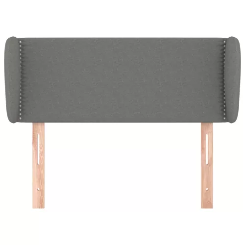  sötétszürke szövet fejtámla szárnyakkal 93x23x78/88 cm