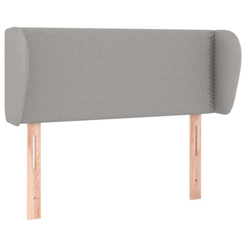  világosszürke szövet fejtámla szárnyakkal 103x23x78/88 cm