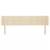  krémszínű szövet fejtámla szárnyakkal 163x23x78/88 cm