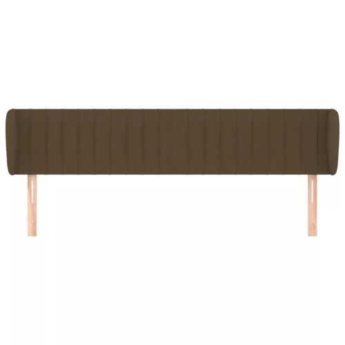  sötétbarna szövet fejtámla szárnyakkal 203x23x78/88 cm