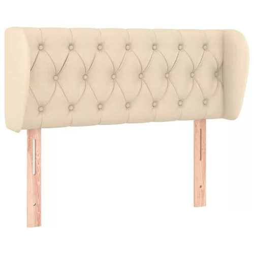  krémszínű szövet fejtámla 93x23x78/88 cm