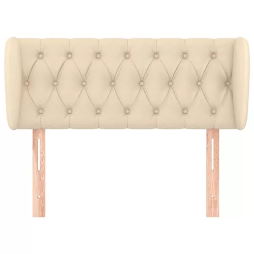  krémszínű szövet fejtámla 93x23x78/88 cm