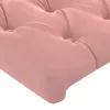  rózsaszín bársony fejtámla 83x23x78/88 cm