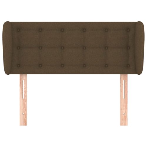  sötétbarna szövet fejtámla szárnyakkal 83x23x78/88 cm