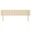  krémszínű szövet fejtámla 183x23x78/88 cm