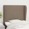  tópszínű szövet fejtámla szárnyakkal 103 x 23 x 118/128 cm