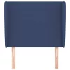 kék szövet fejtámla szárnyakkal 103 x 23 x 118/128 cm