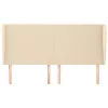  krémszínű szövet fejtámla szárnyakkal 163 x 23 x 118/128 cm
