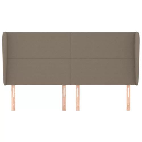  tópszínű szövet fejtámla szárnyakkal 203x23x118/128 cm