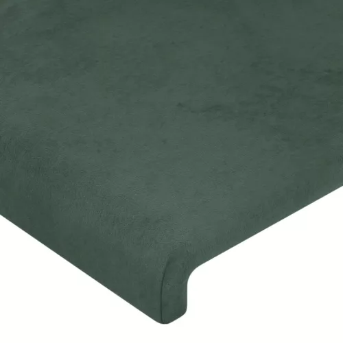  sötétzöld bársony fejtámla szárnyakkal 83 x 23 x 118/128 cm