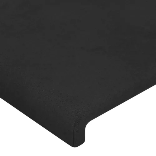  fekete bársony fejtámla szárnyakkal 93 x 23 x 118/128 cm