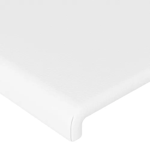  fehér műbőr fejtámla szárnyakkal 83 x 23 x 118/128 cm