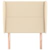  krémszínű szövet fejtámla szárnyakkal 93 x 23 x 118/128 cm