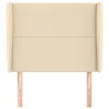  krémszínű szövet fejtámla szárnyakkal 103 x 23 x 118/128 cm