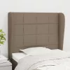  tópszínű szövet fejtámla szárnyakkal 83 x 23 x 118/128 cm
